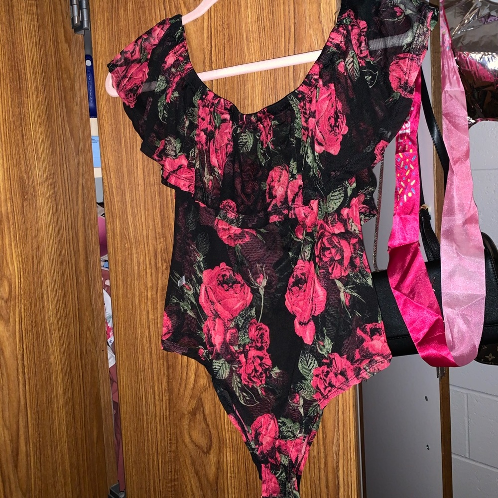 Rose Mesh Bodysuit